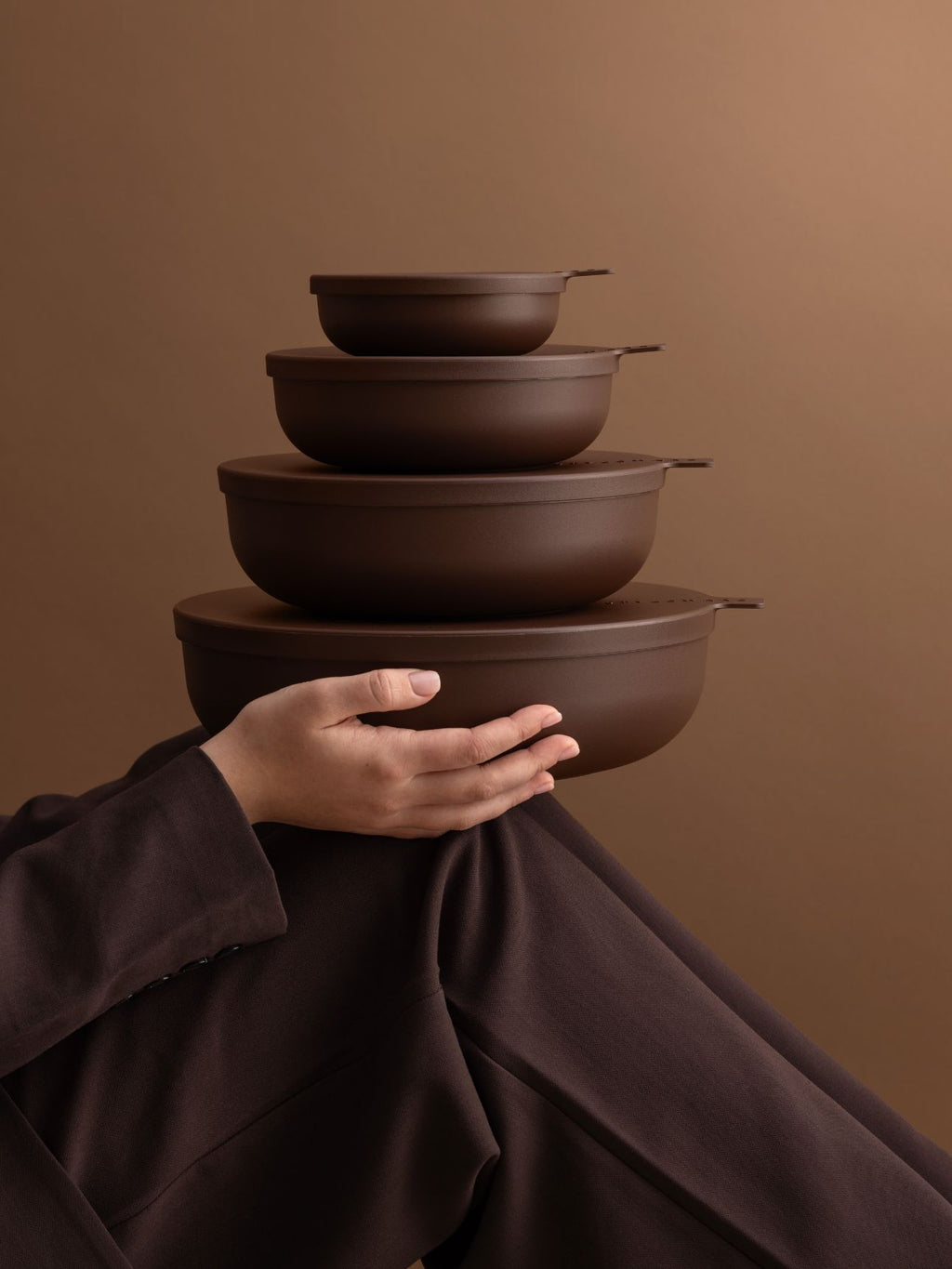 Nesting Bowls in Cocoa