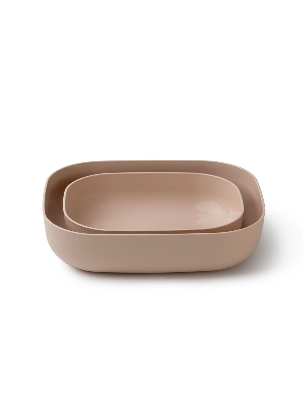 Nesting Tray in Biscotti - 2-Piece Set