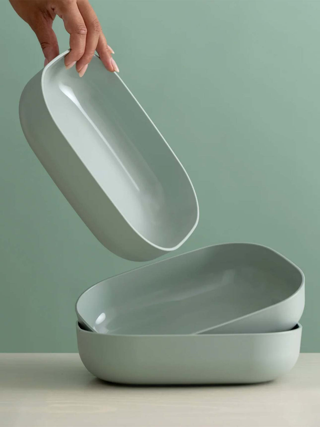 Nesting Tray in Eucalyptus - 2-Piece Set