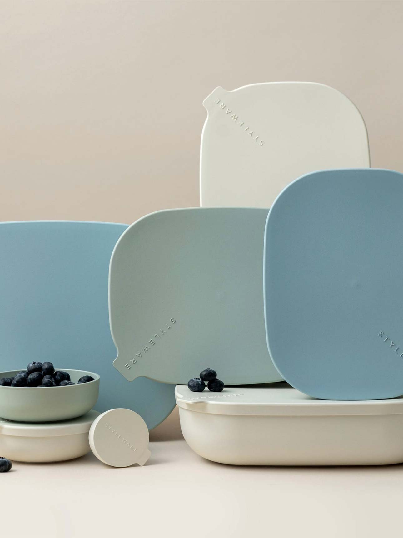 Nesting Tray in Eucalyptus - 2-Piece Set