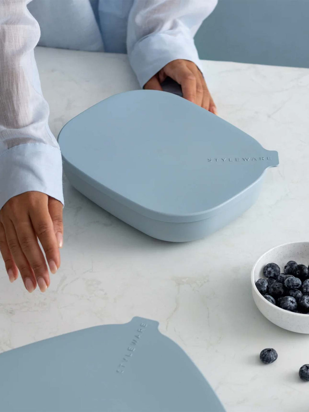 Nesting Tray in Sky - 2-Piece Set
