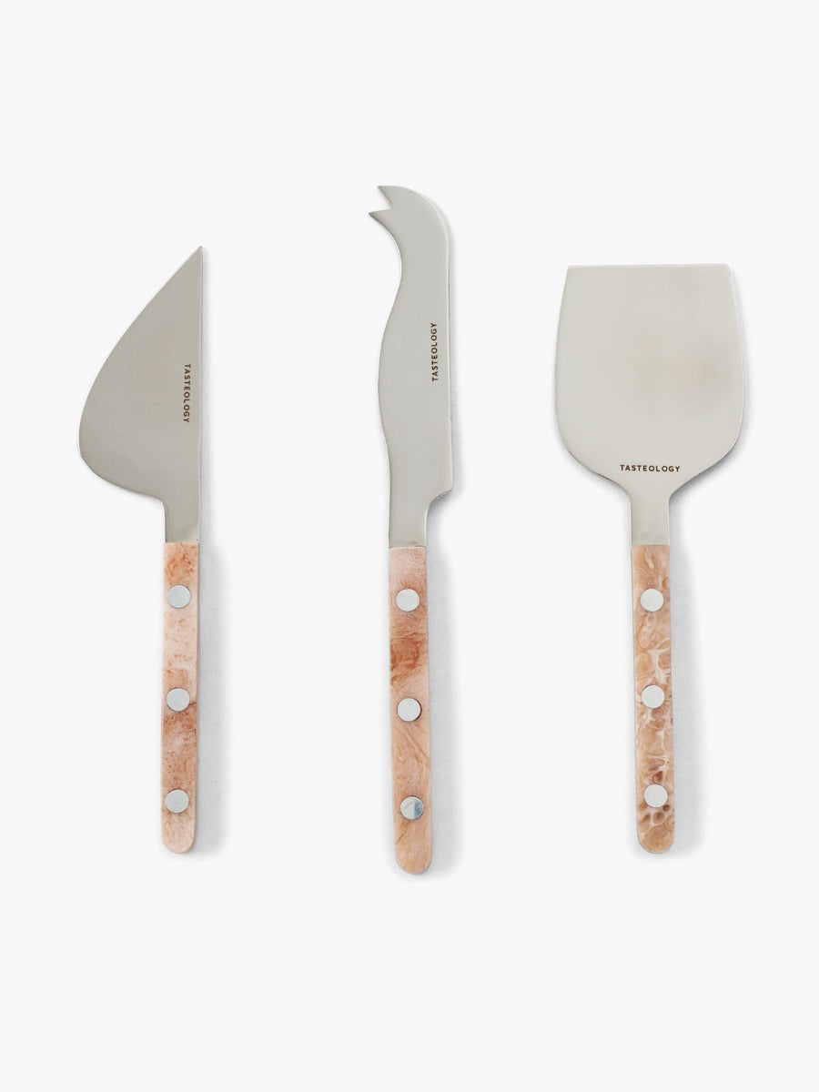 Cheese Knives Set in Taupe