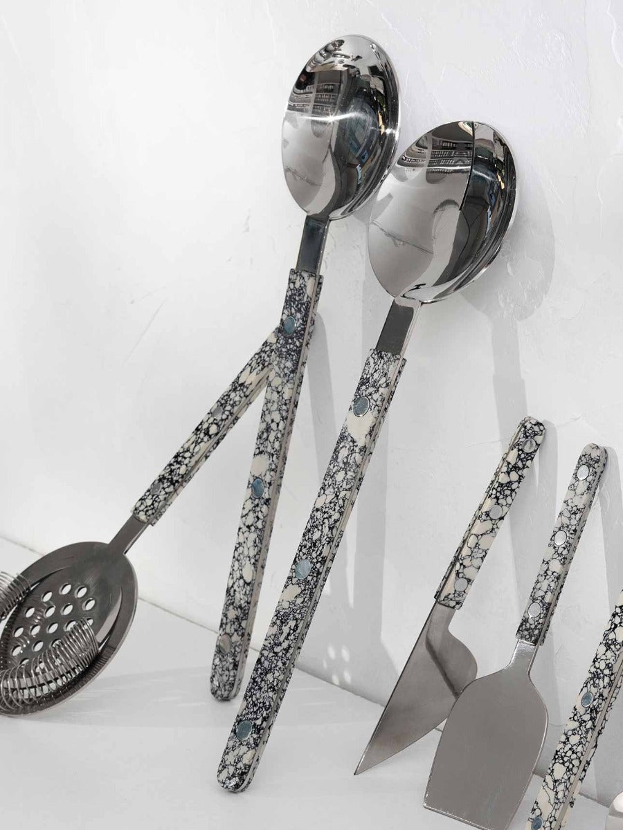 Salad Servers in Monochrome