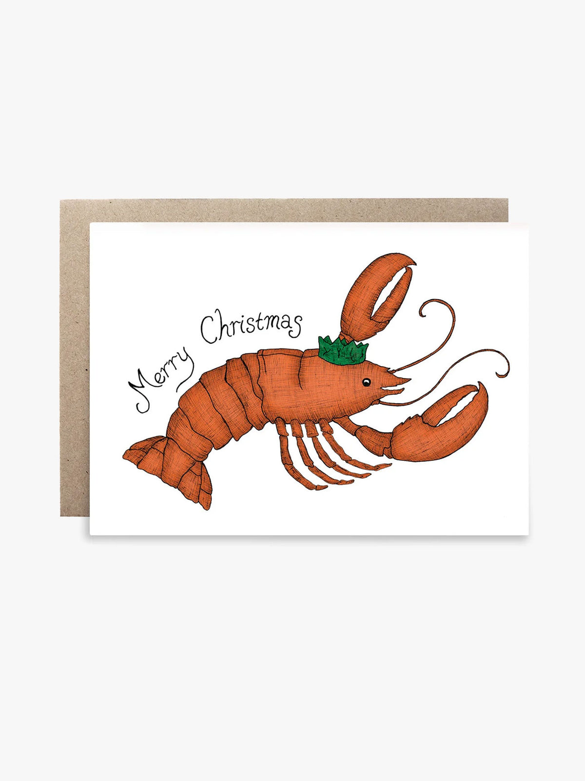 Lobster Christmas Card