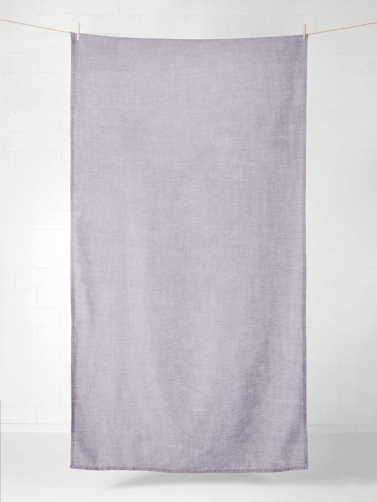 Vintage Linen Tablecloth in Lavender