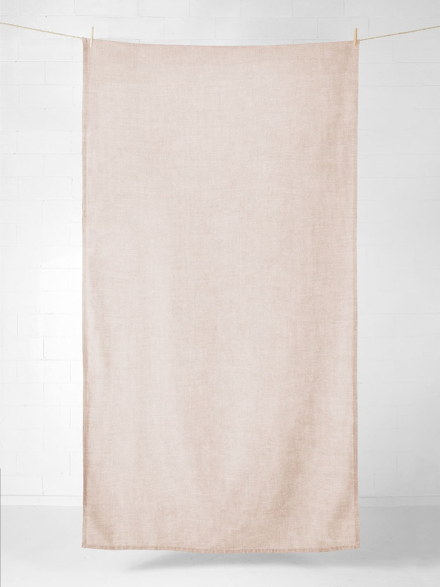 Vintage Linen Tablecloth in Shell