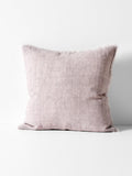 Vintage Linen Fringe Square Cushion in Dusk