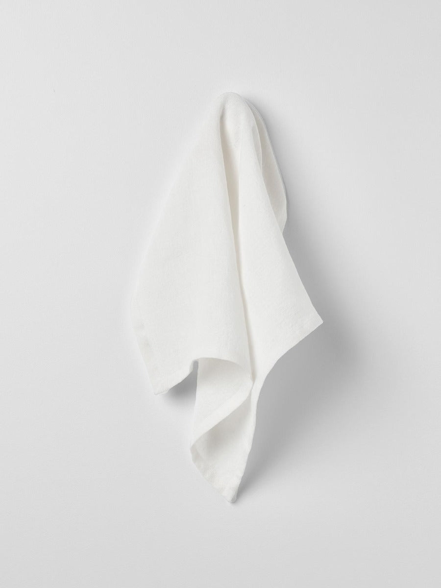 Vintage Linen Napkins in Marshmallow - Set of 4