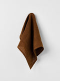 Vintage Linen Napkins in Tobacco - Set of 4