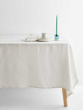 Vintage Linen Tablecloth in Marshmallow