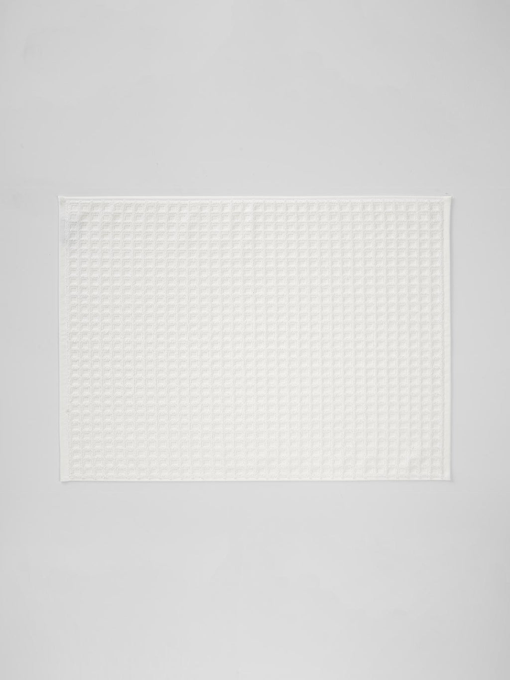 Waffle Bath Mat in White