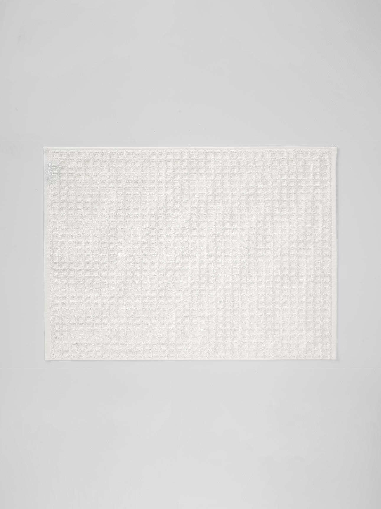 Waffle Bath Mat in White