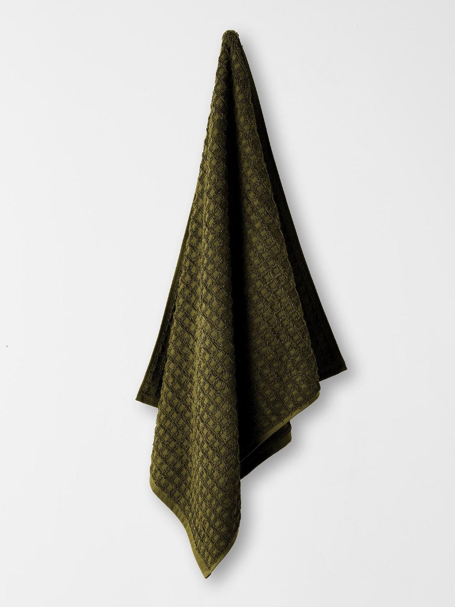 Waffle Bath Towel in Khaki