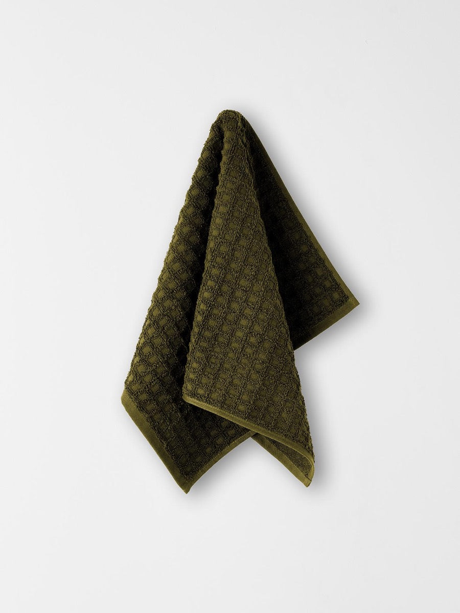 Waffle Hand Towel in Khaki