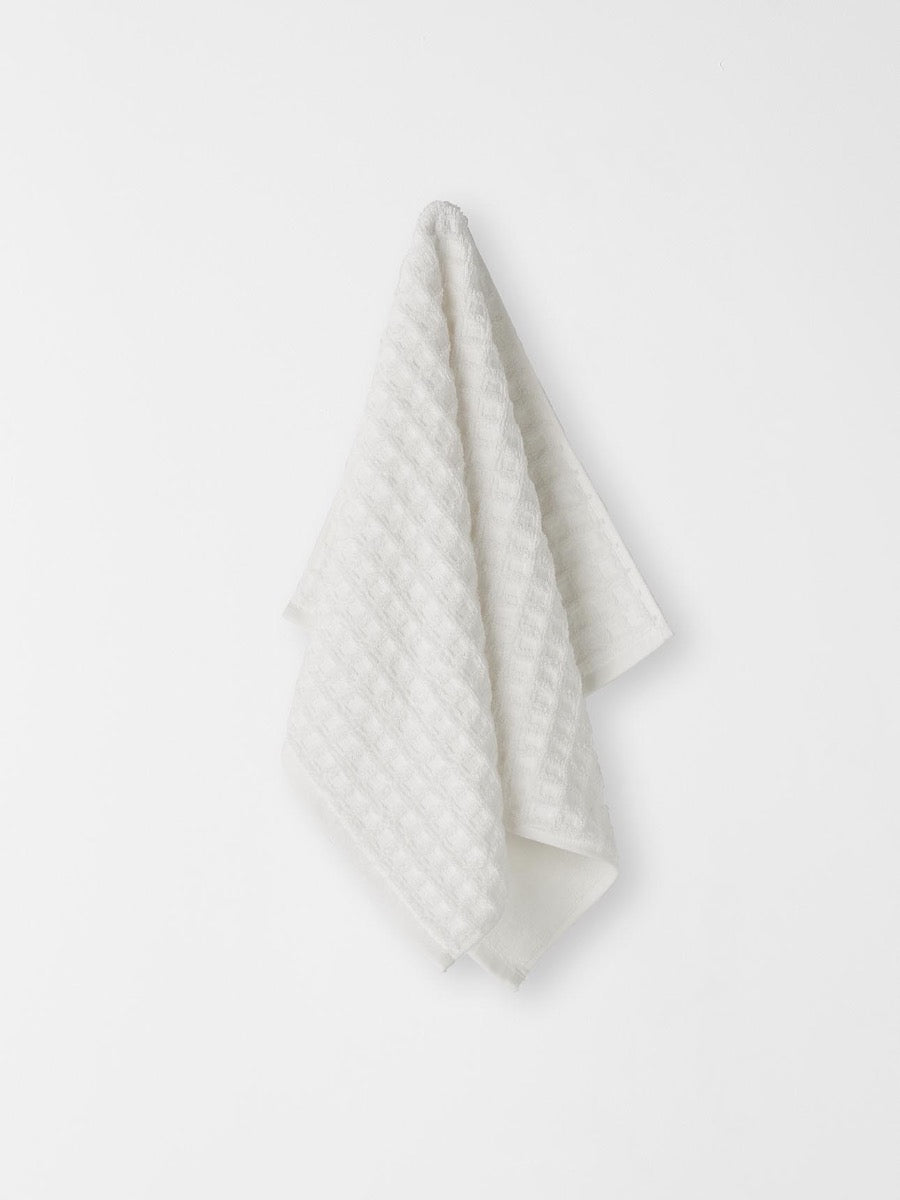 Waffle Hand Towel in White