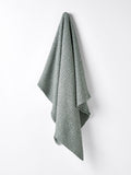 Stonewash Waffle Throw in Dusty Blue
