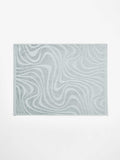 Wave Australian Cotton Bath Mat in Pearl Blue