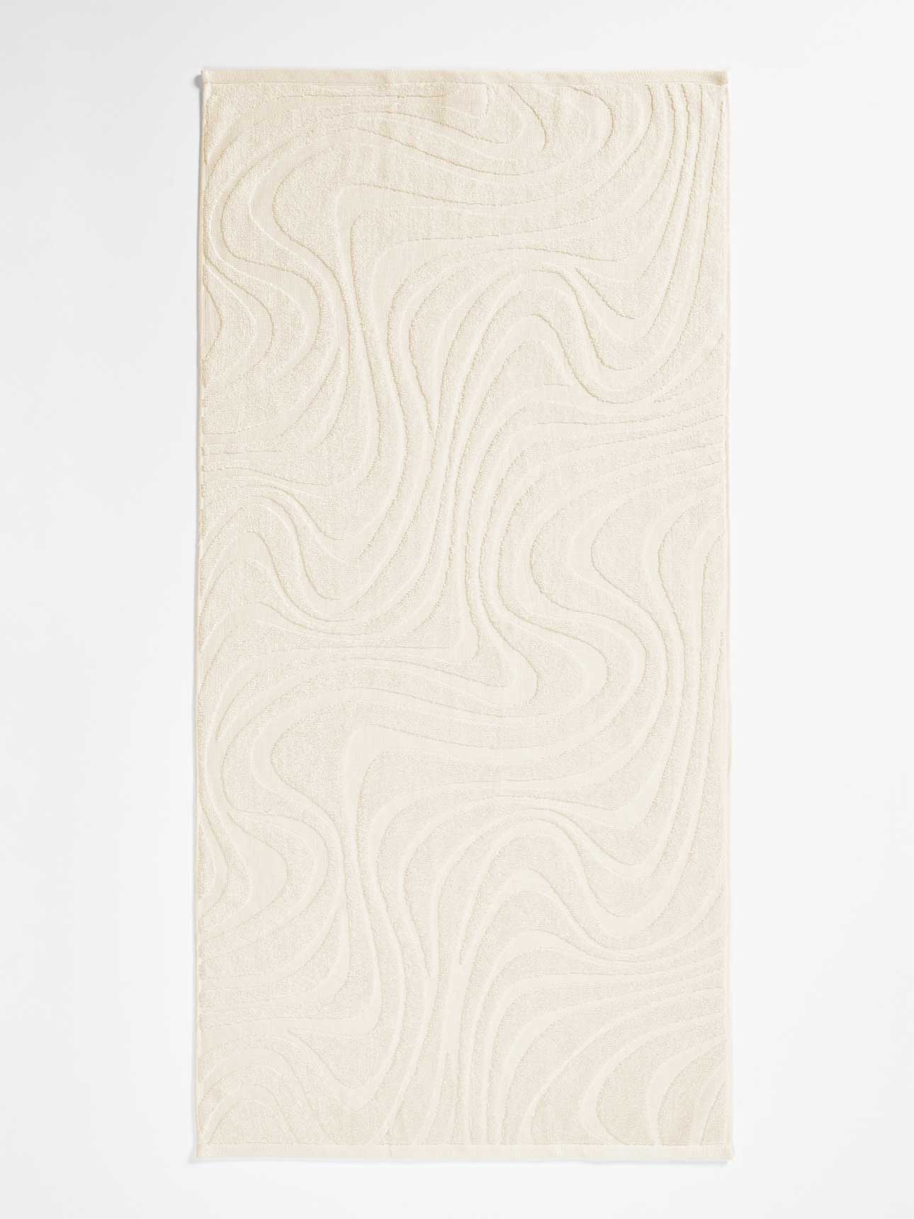 Wave Australian Cotton Bath Towel in Sand