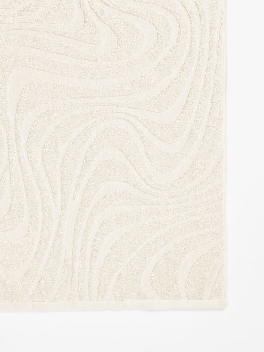 Wave Australian Cotton Bath Mat in Sand