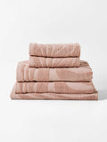 Wave Australian Cotton Bath Towel Set in Shell