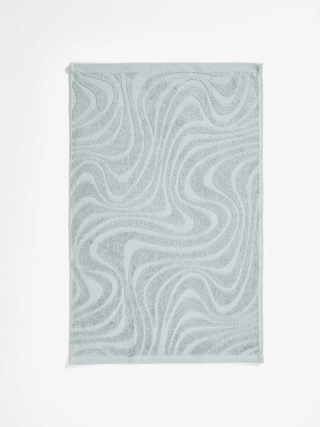 Wave Australian Cotton Hand Towel in Pearl Blue