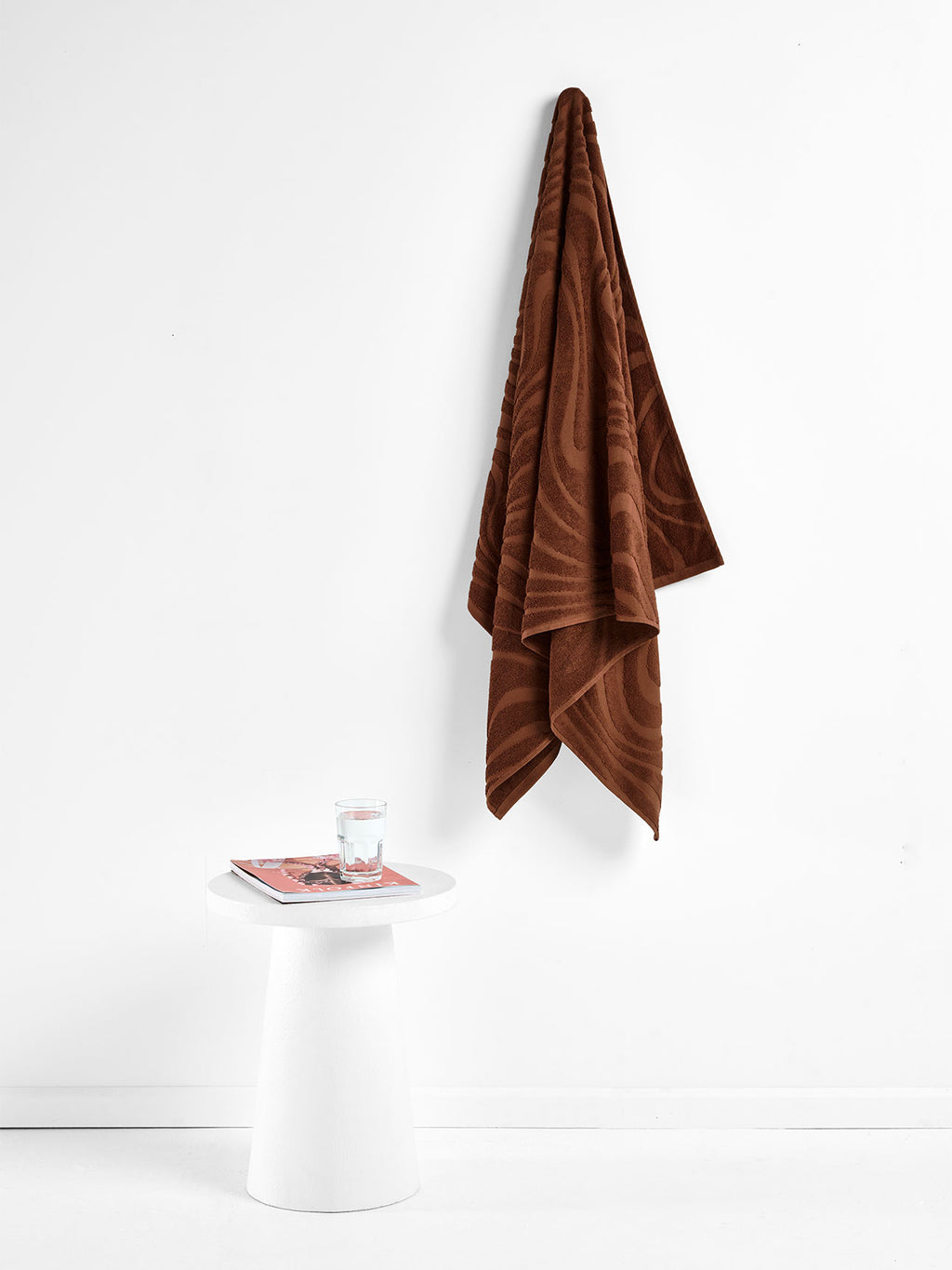 Wave Australian Cotton Bath Sheet in Pecan