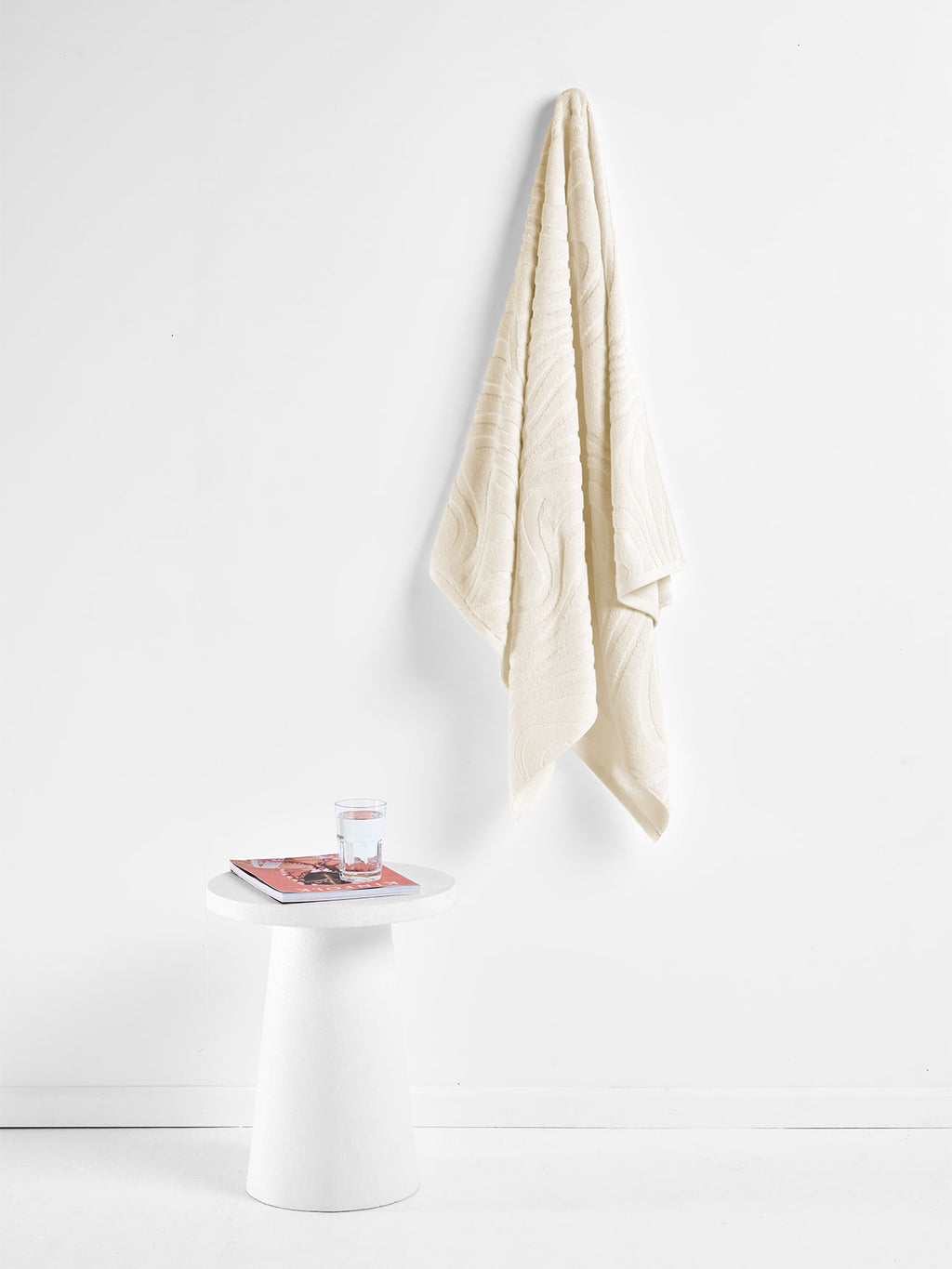 Wave Australian Cotton Bath Towel Set in Sand
