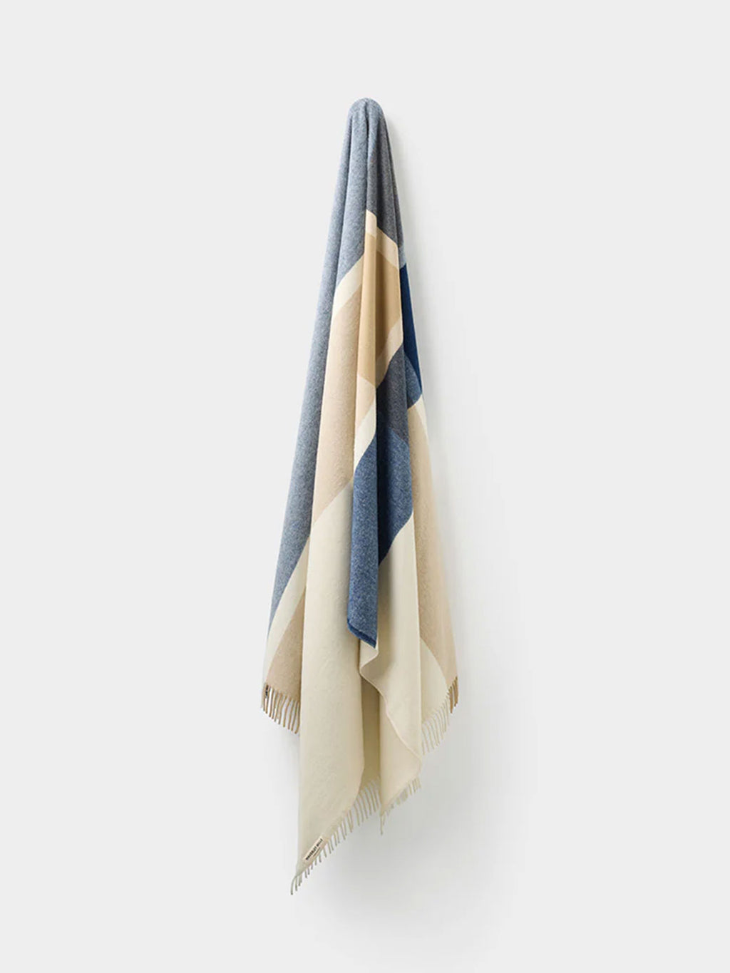 Double Crossed Merino Wool Throw Blanket in Eclipse