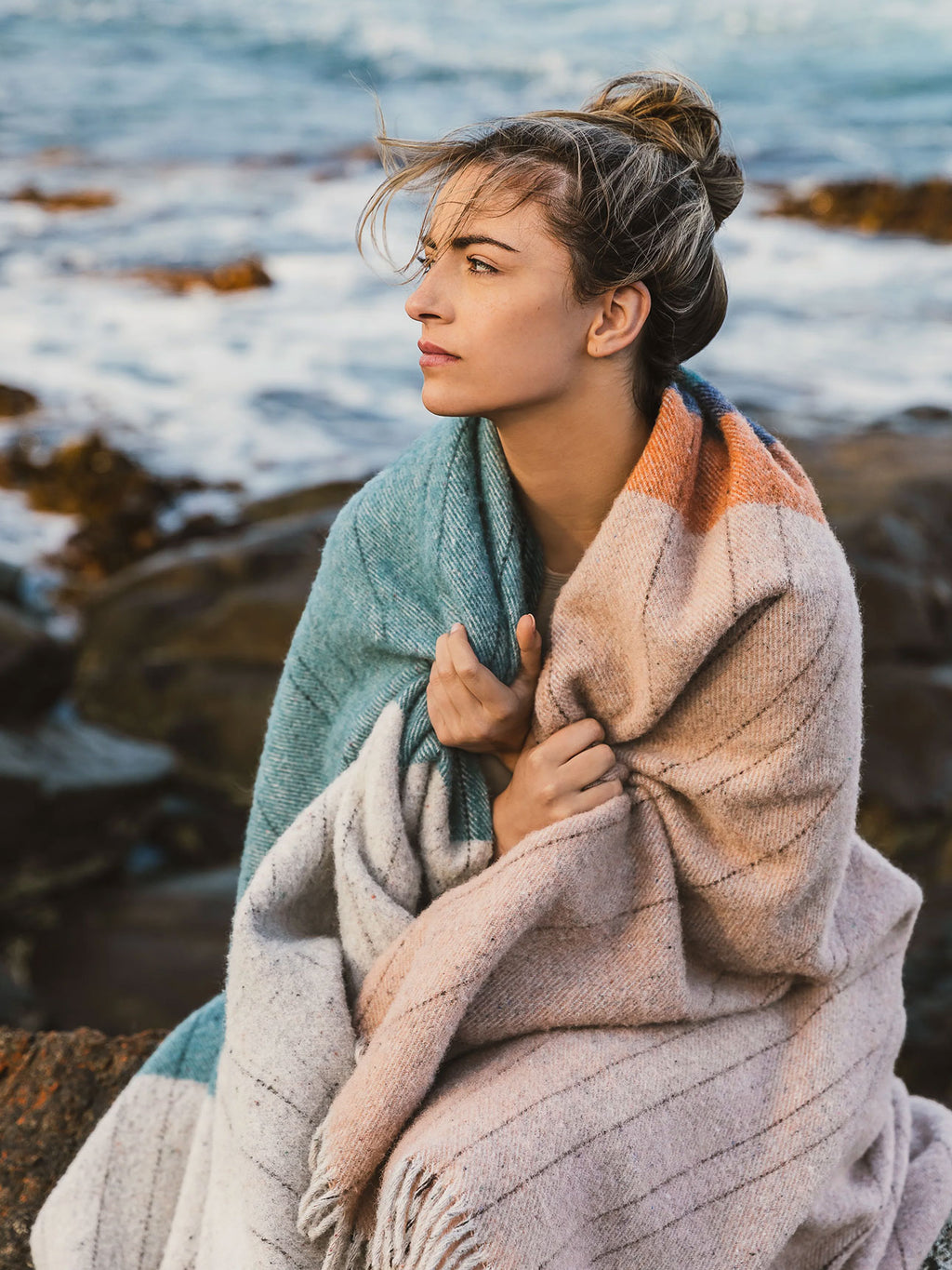 Terrain Wool Throw Bay of Fires