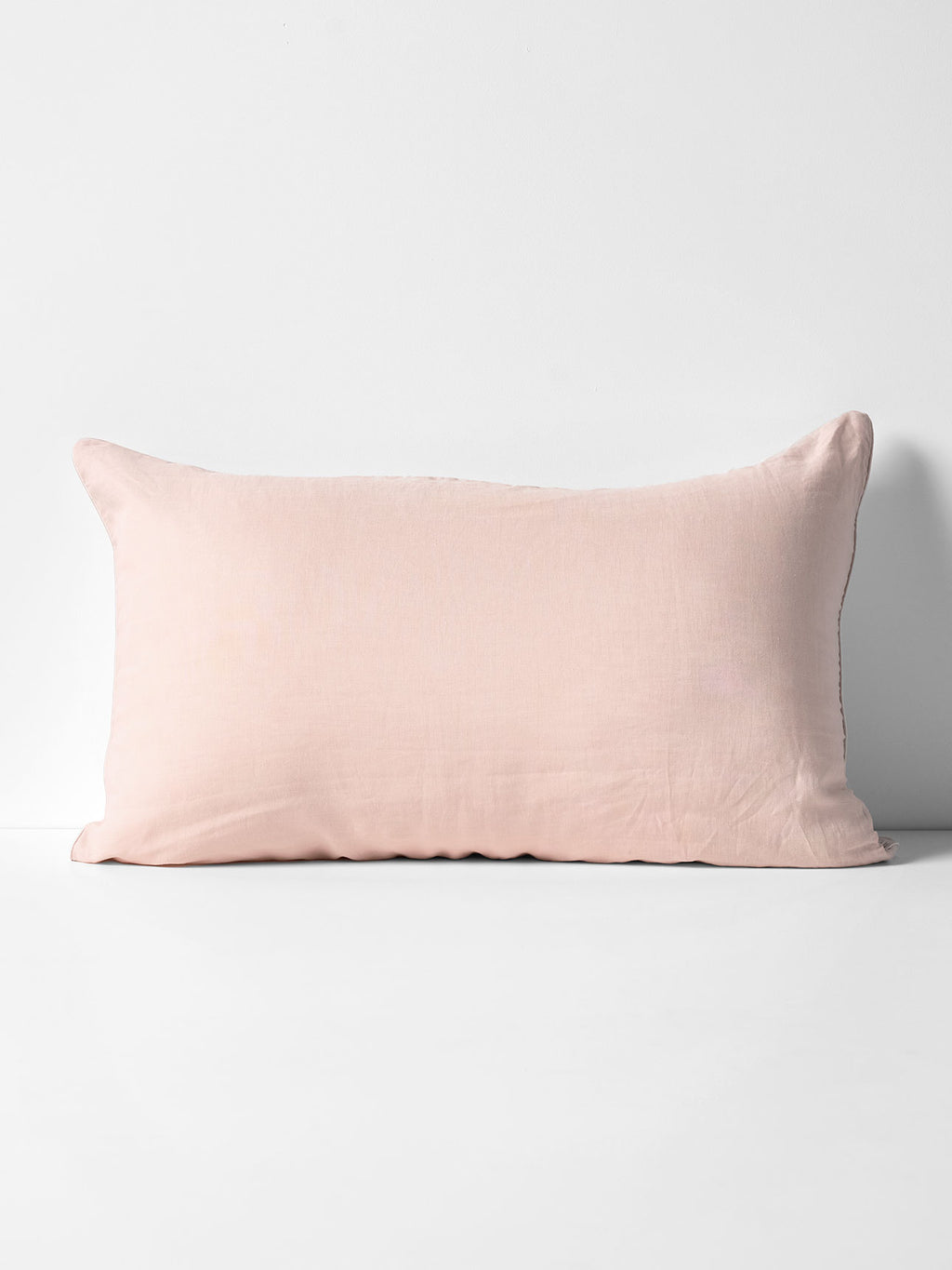 Zara Silk & Linen Pillowcase in Blush