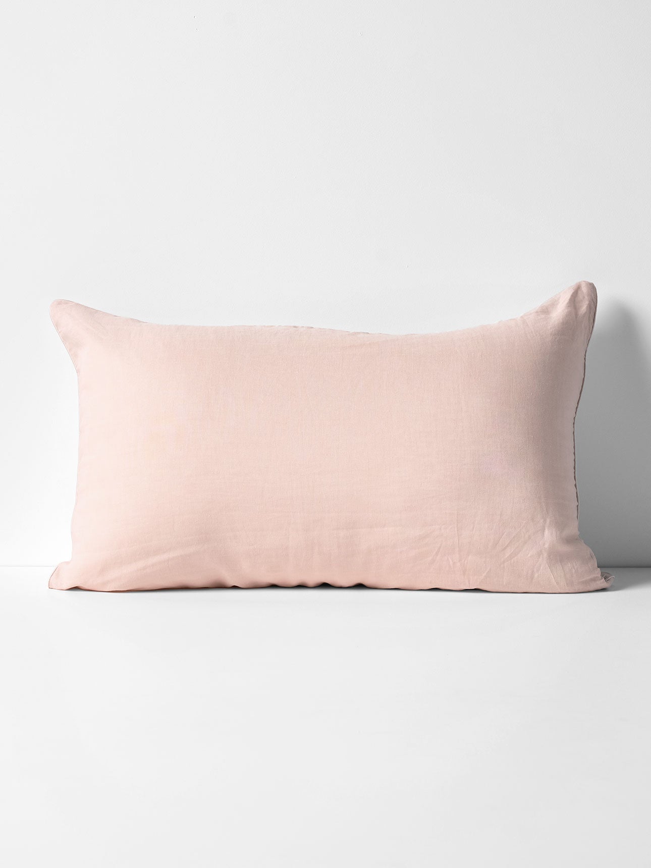 Zara Silk & Linen Pillowcase in Blush