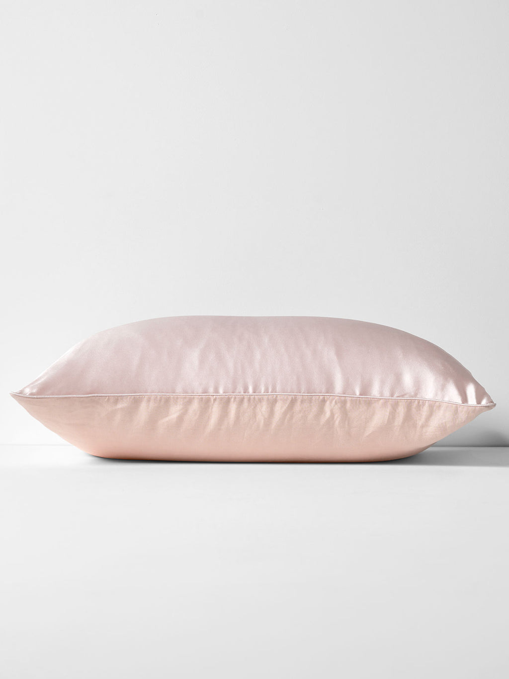 Zara Silk & Linen Pillowcase in Blush