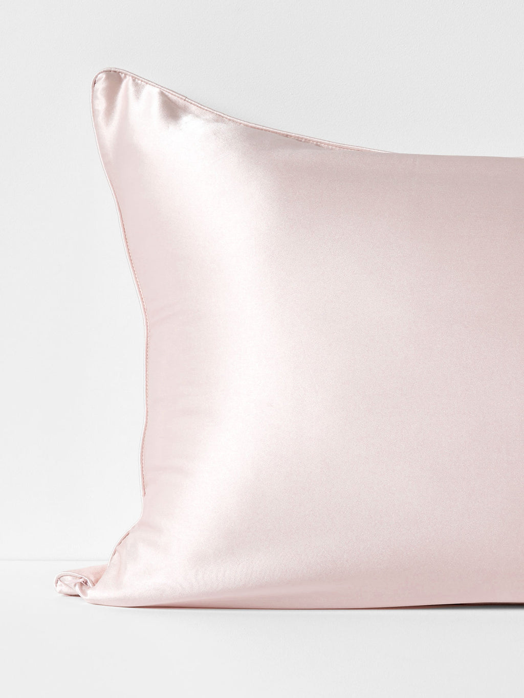 Zara Silk & Linen Pillowcase in Blush