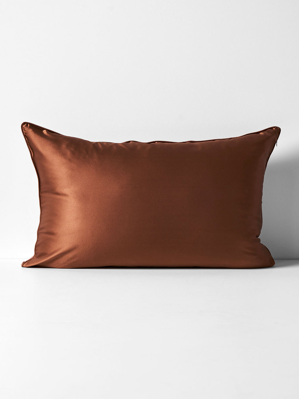 Zara Silk & Linen Pillowcase in Bronze