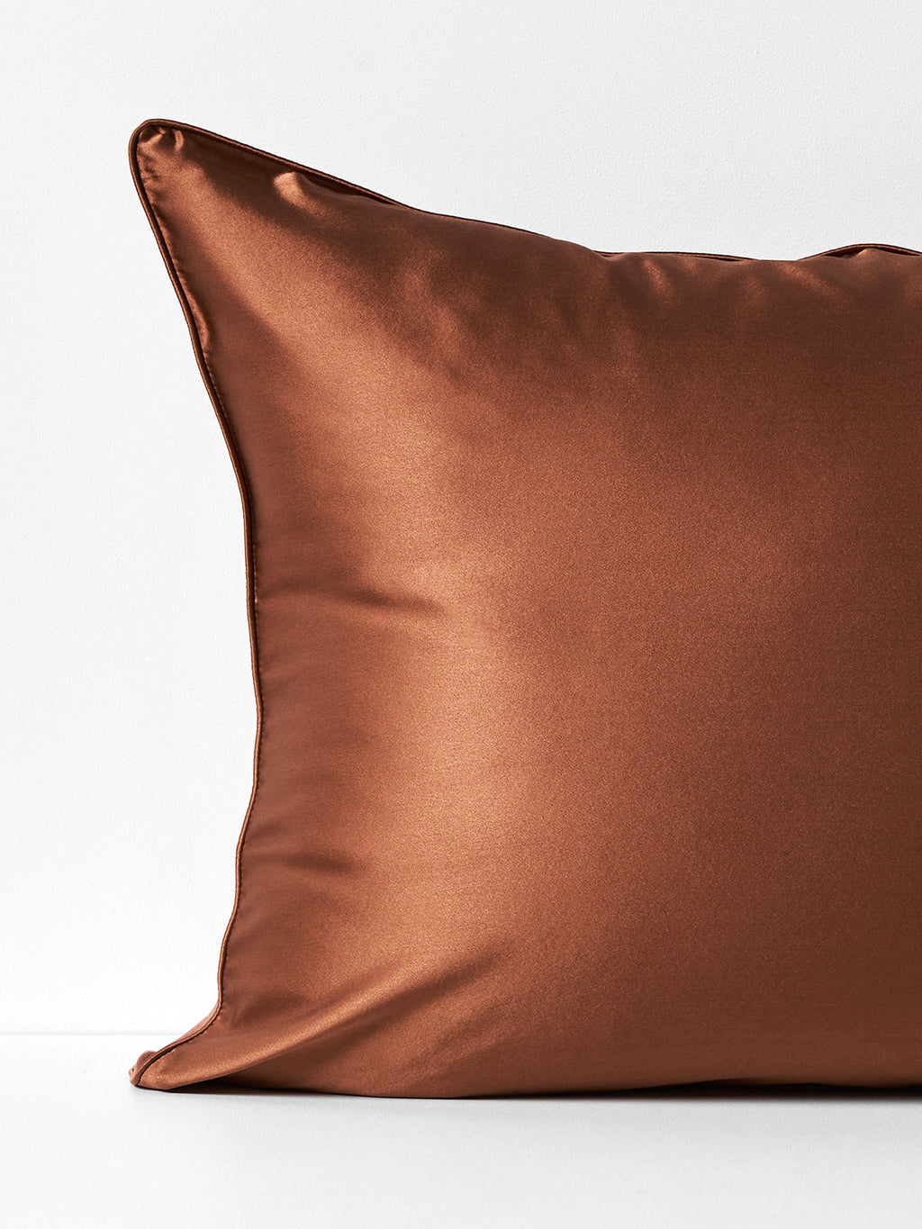 Zara Silk & Linen Pillowcase in Bronze
