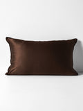 Zara Silk & Linen Pillowcase in Chocolate