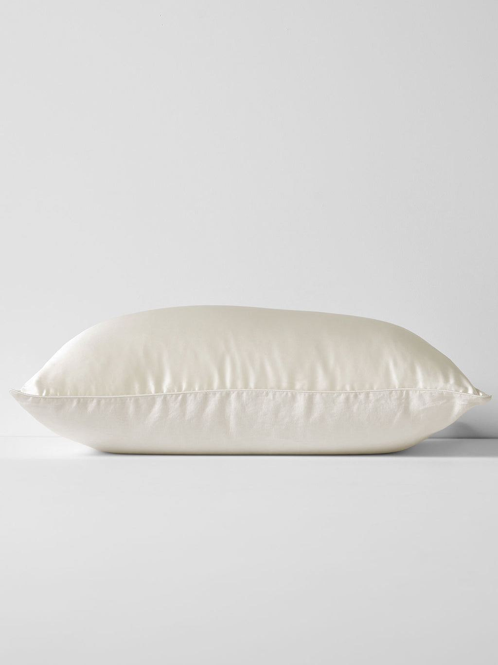 Zara Silk & Linen Pillowcase in Ivory