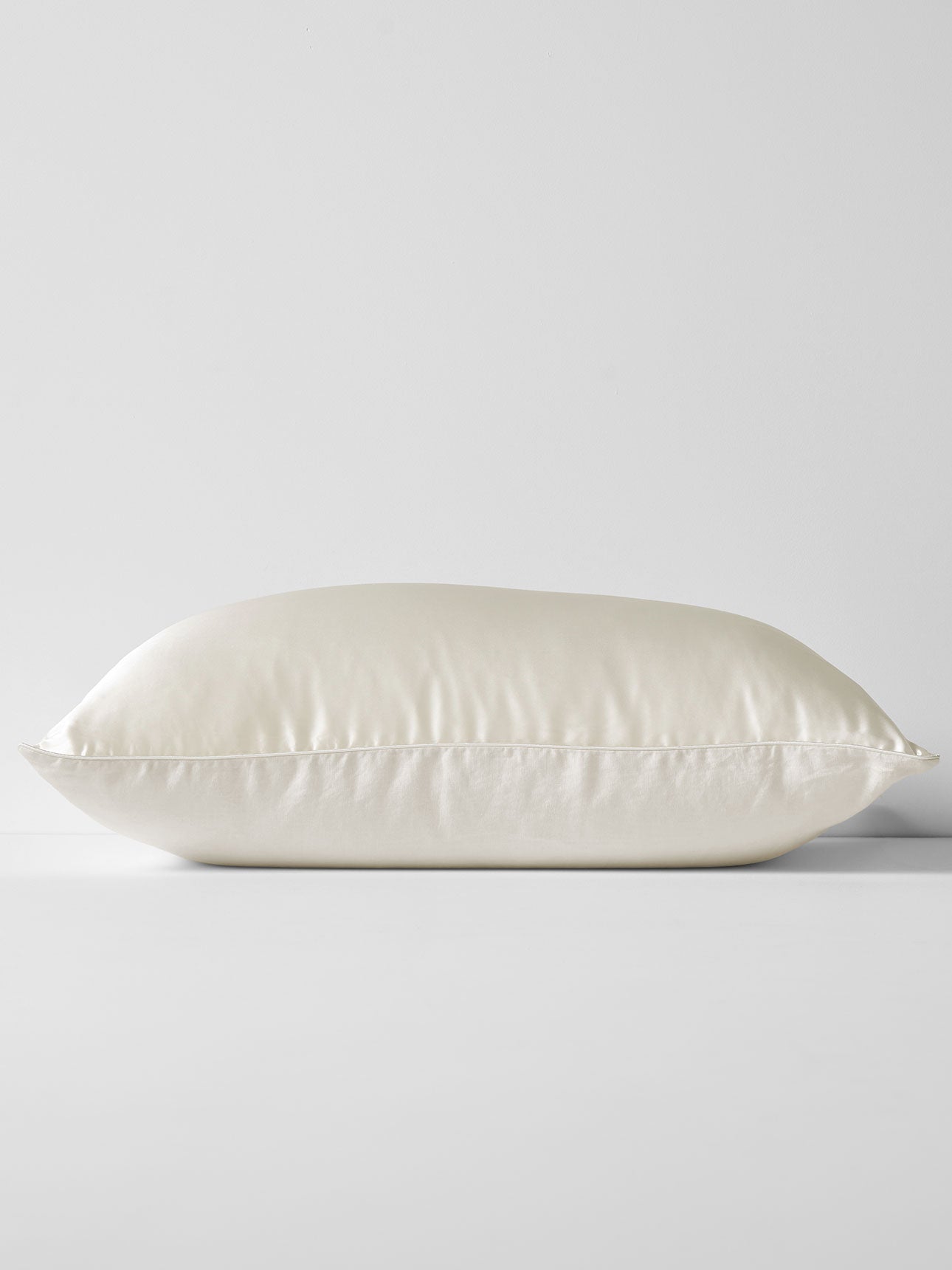 Zara Silk & Linen Pillowcase in Ivory