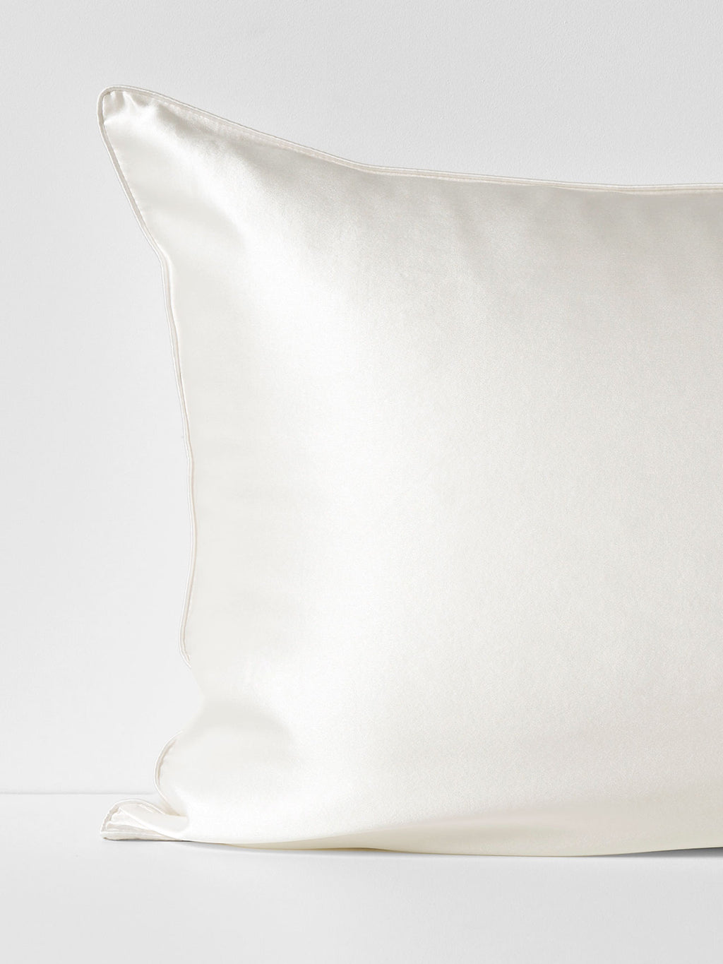 Zara Silk & Linen Pillowcase in Ivory