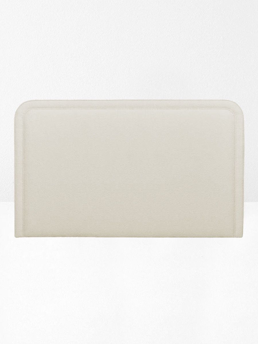 Hugo Ridge Bedhead in Chalk Boucle - King