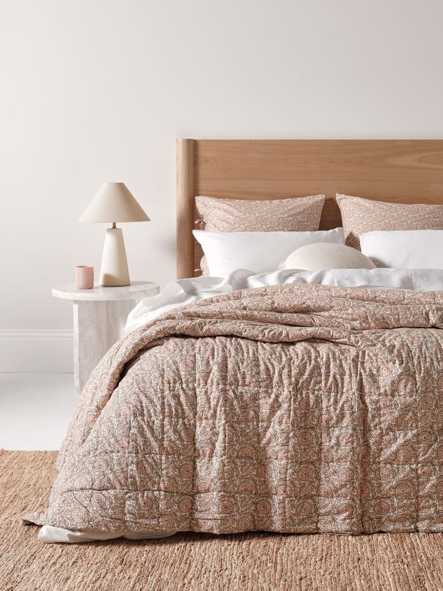 Jaipur Coverlet in Blush