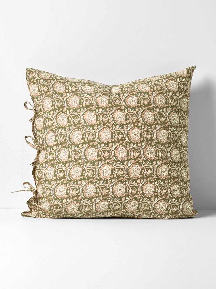 Jaipur European Pillowcase in Olive