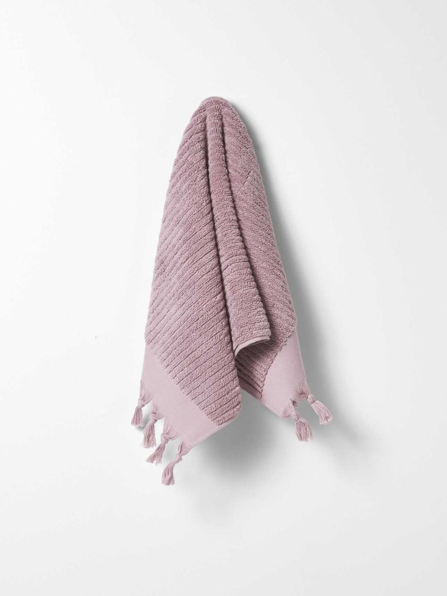Paros Rib Hand Towel in Lilac