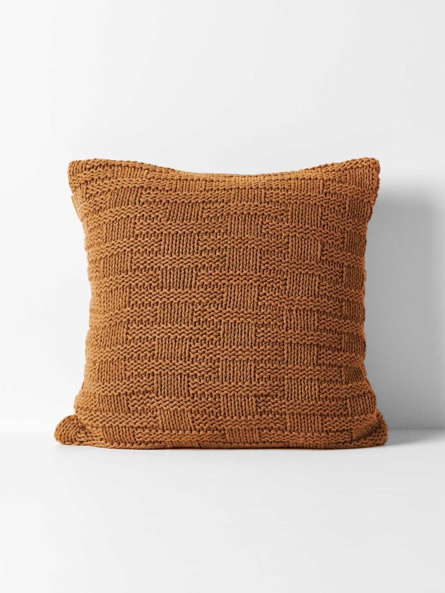 Basket Weave Cushion - Bronze