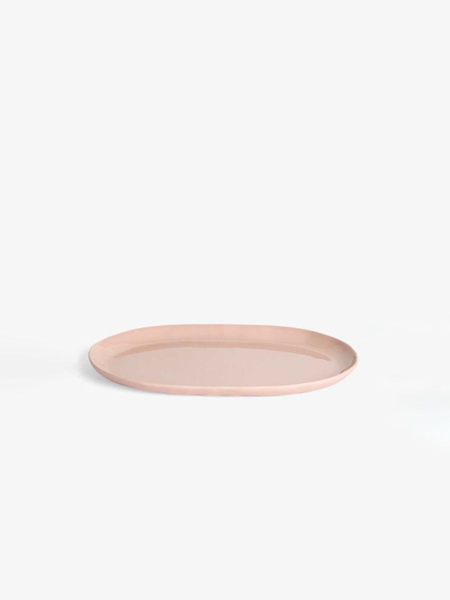 Cloud Medium Oval Platter - Pink