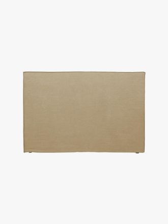 Vittoria Linen Slipcover Bedhead in Almond - Queen