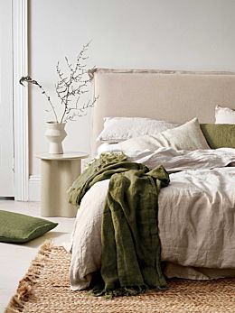 Emile Linen Quilt Cover in Natural