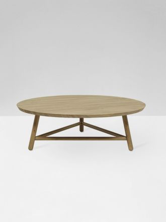 Linea Tri Base Coffee Table in Solid Oak