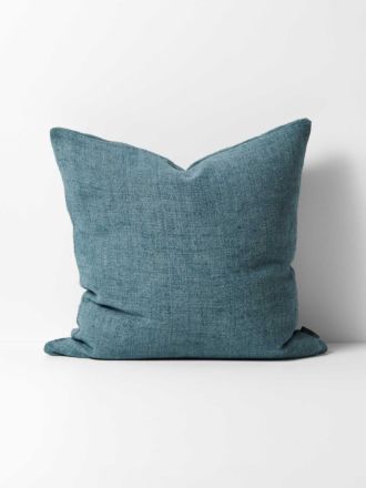 Heavy Linen Cushion - Bluestone