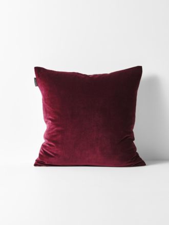 Luxury Velvet Cushion - Merlot